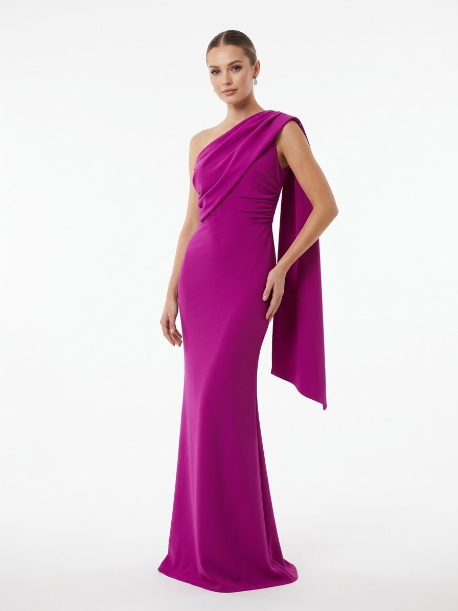 Vestido pieza cruzada bugambilia