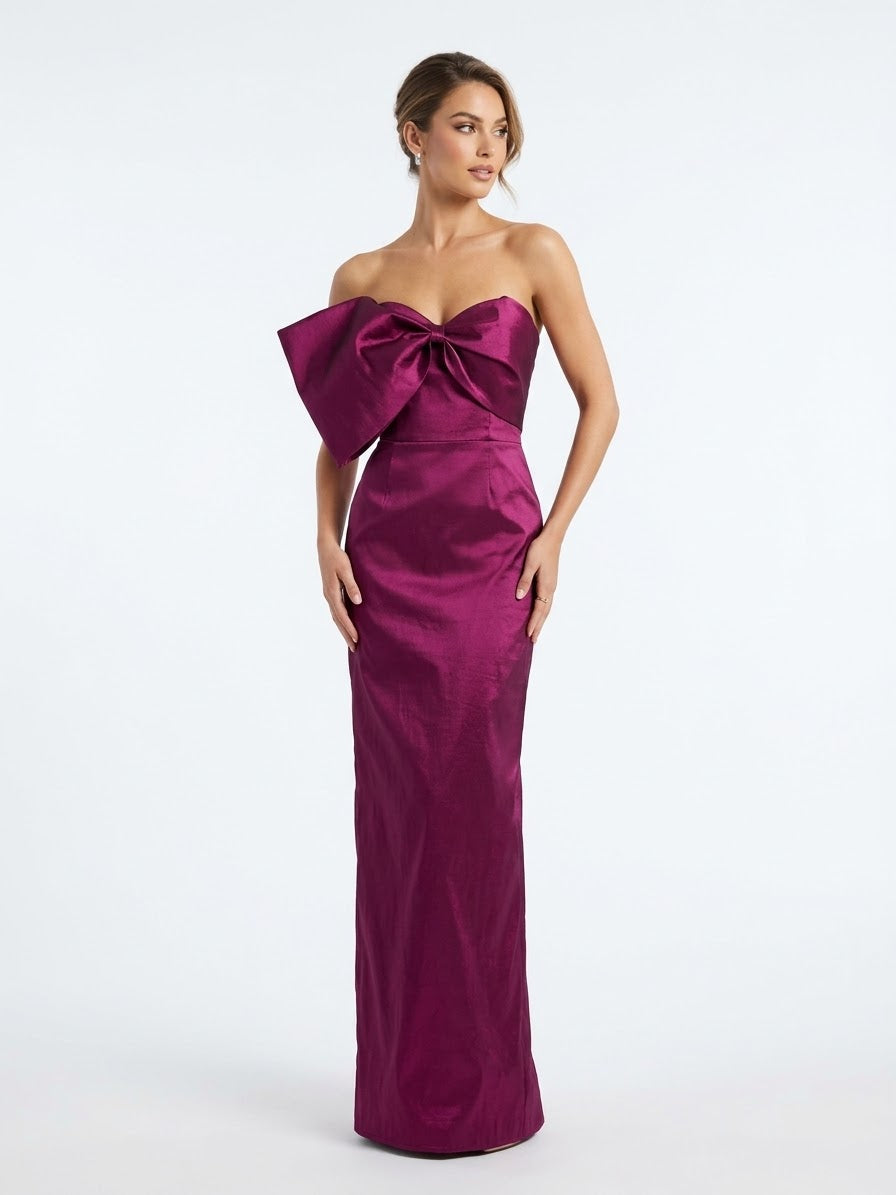 Vestido moño en un brazo bugambilia