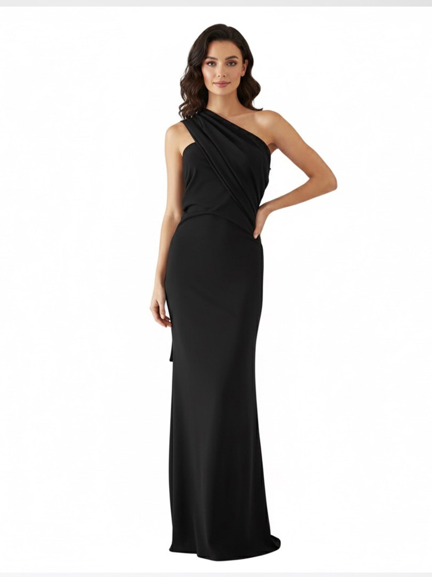 Vestido pieza cruzada negro