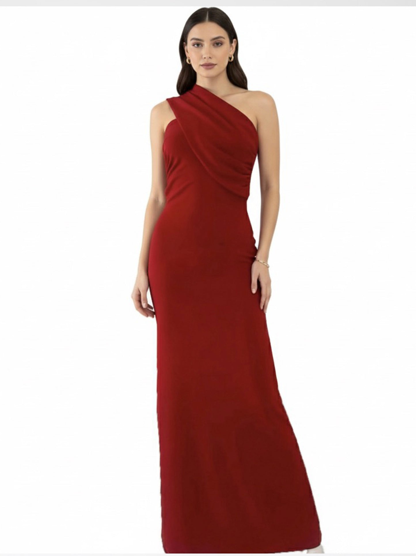 Vestido pieza cruzada rojo
