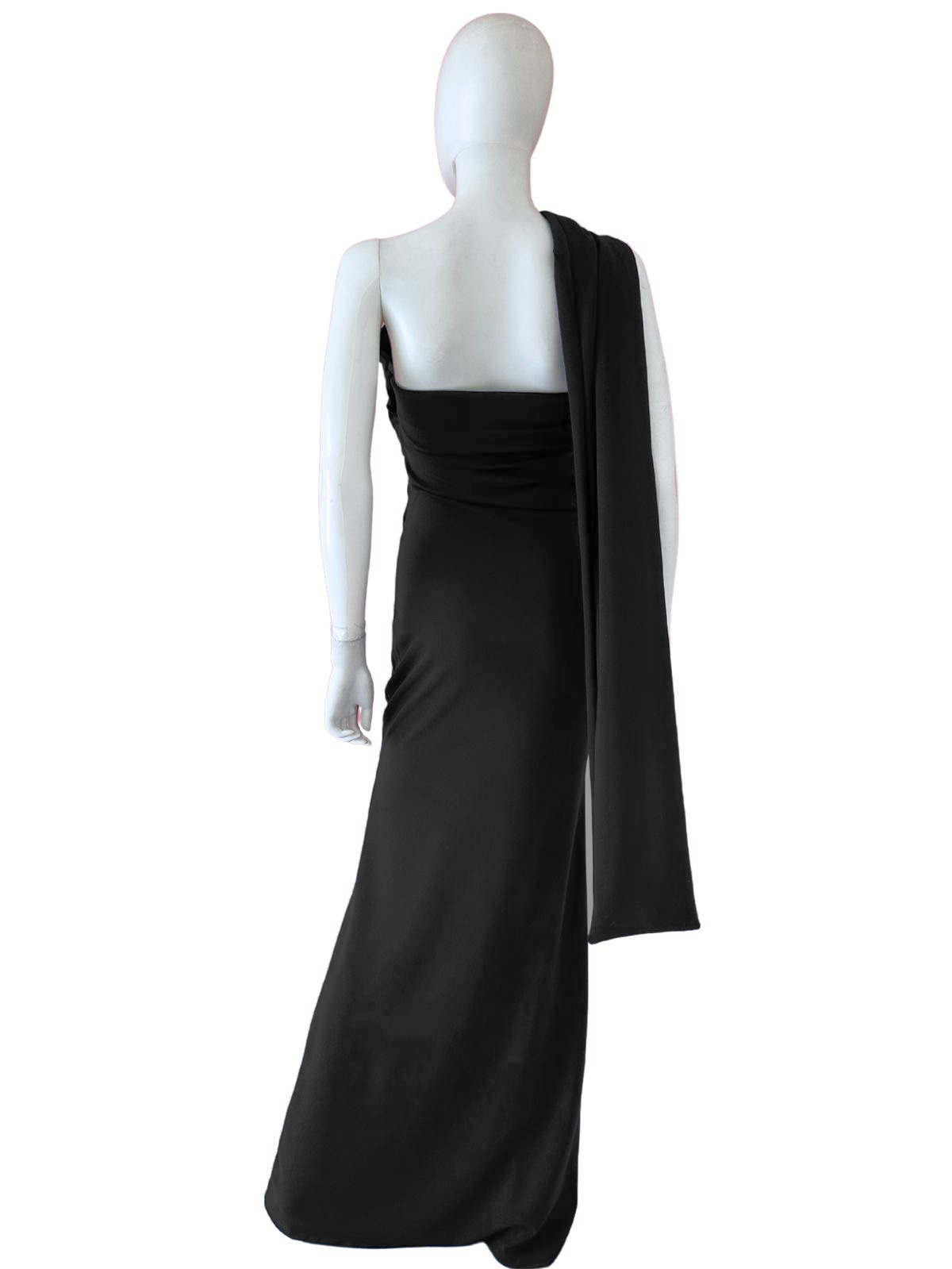 Vestido pieza cruzada negro