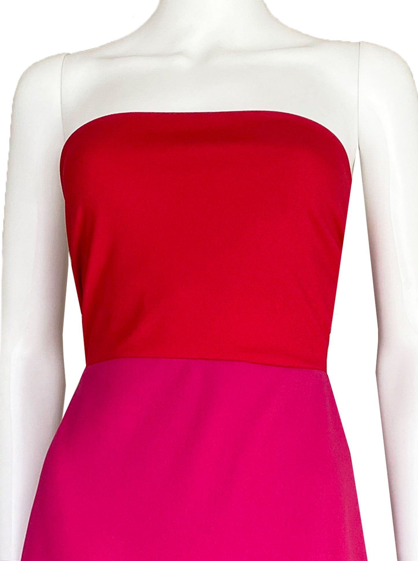 Vestido midi bicolor
