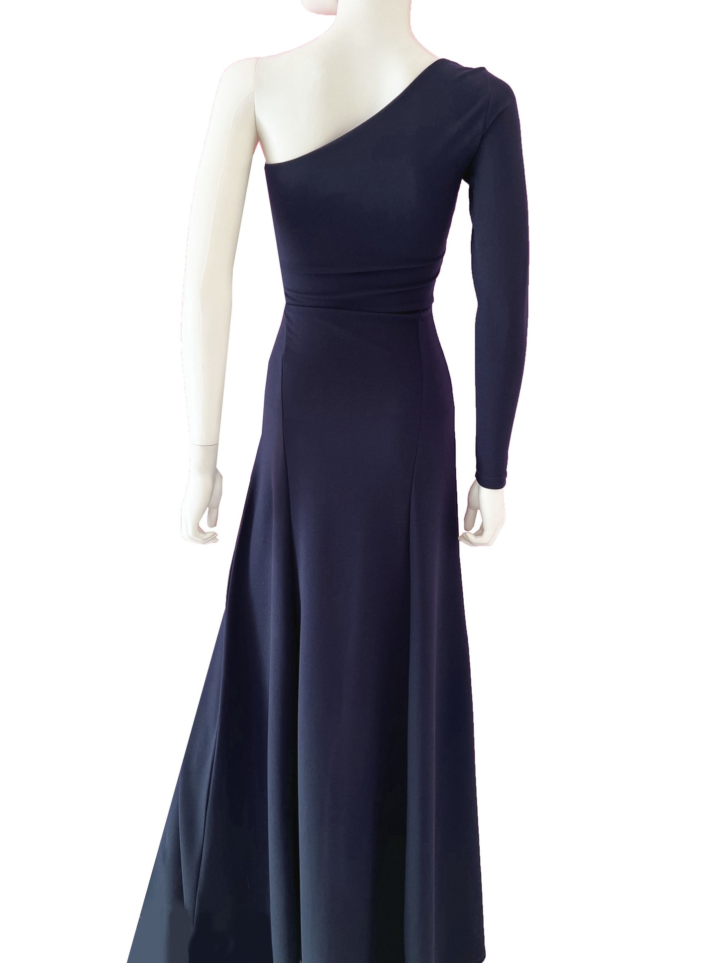 Vestido corte en pecho azul marino