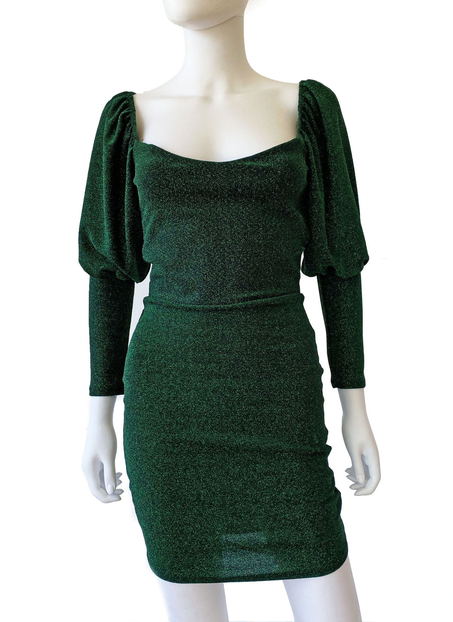 Vestido Glitter manga princesa.