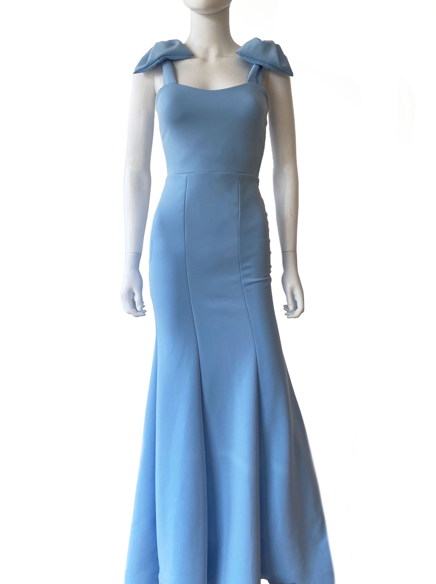 Vestido Moños azul cielo.