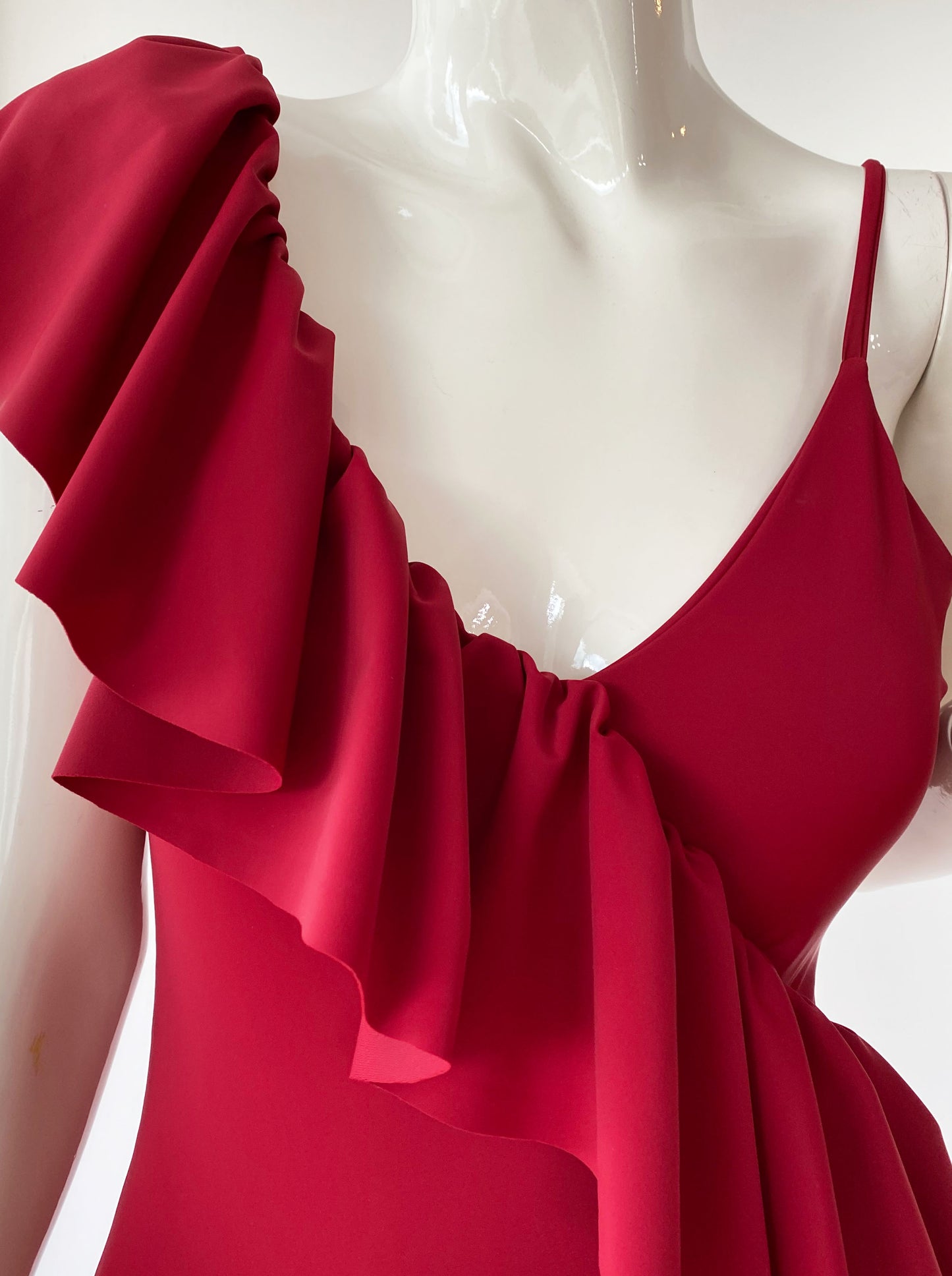 Monokini escarola rojo quemado.