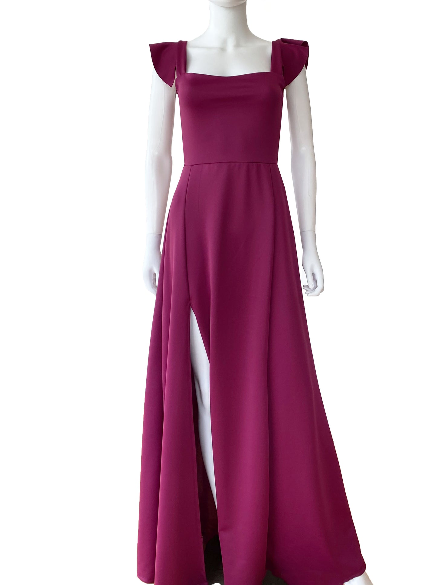 Vestido volantes en tirantes bugambilia.