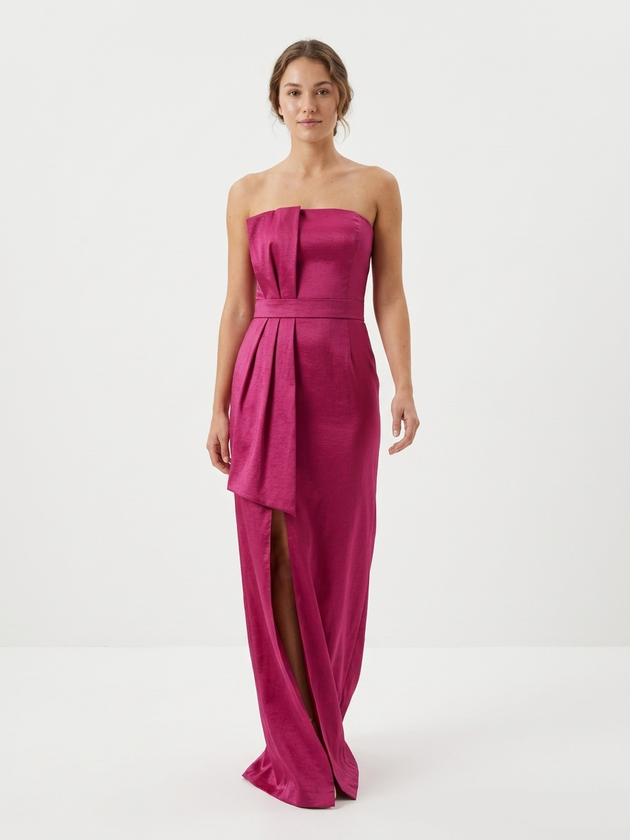 Vestido moño oversize rosa