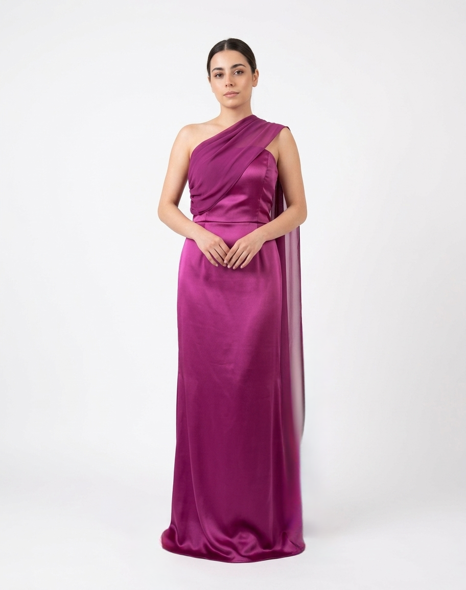 Vestido pieza cruzada  bugambilia