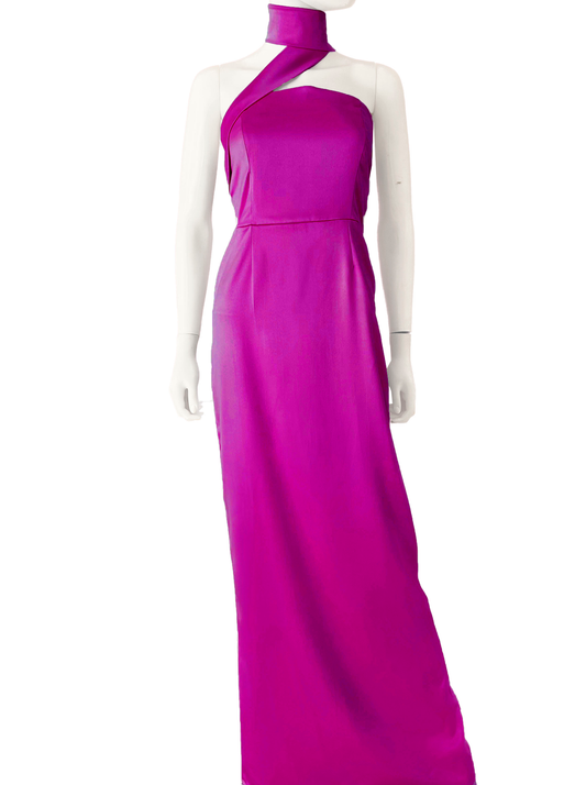 Vestido banda en cuello pistache Bugambilia