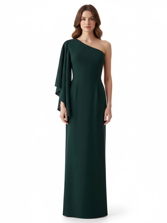 Vestido manga oversize verde botella