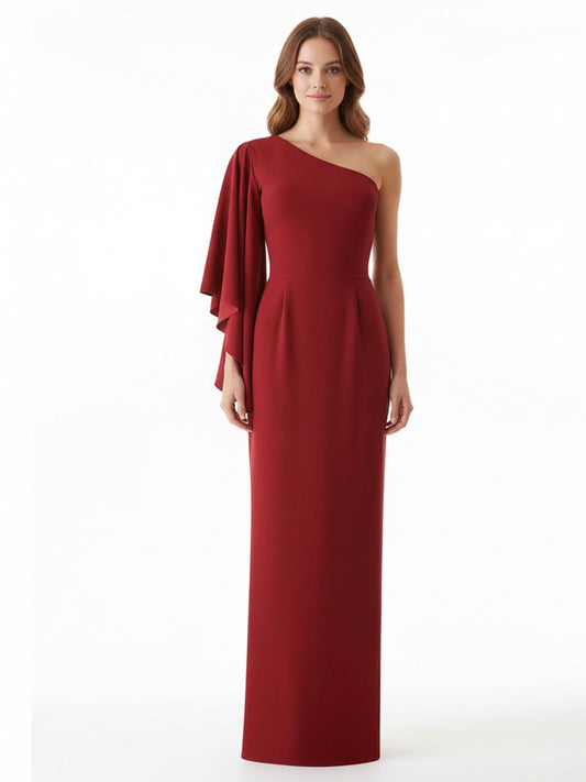 Vestido manga oversize rojo.