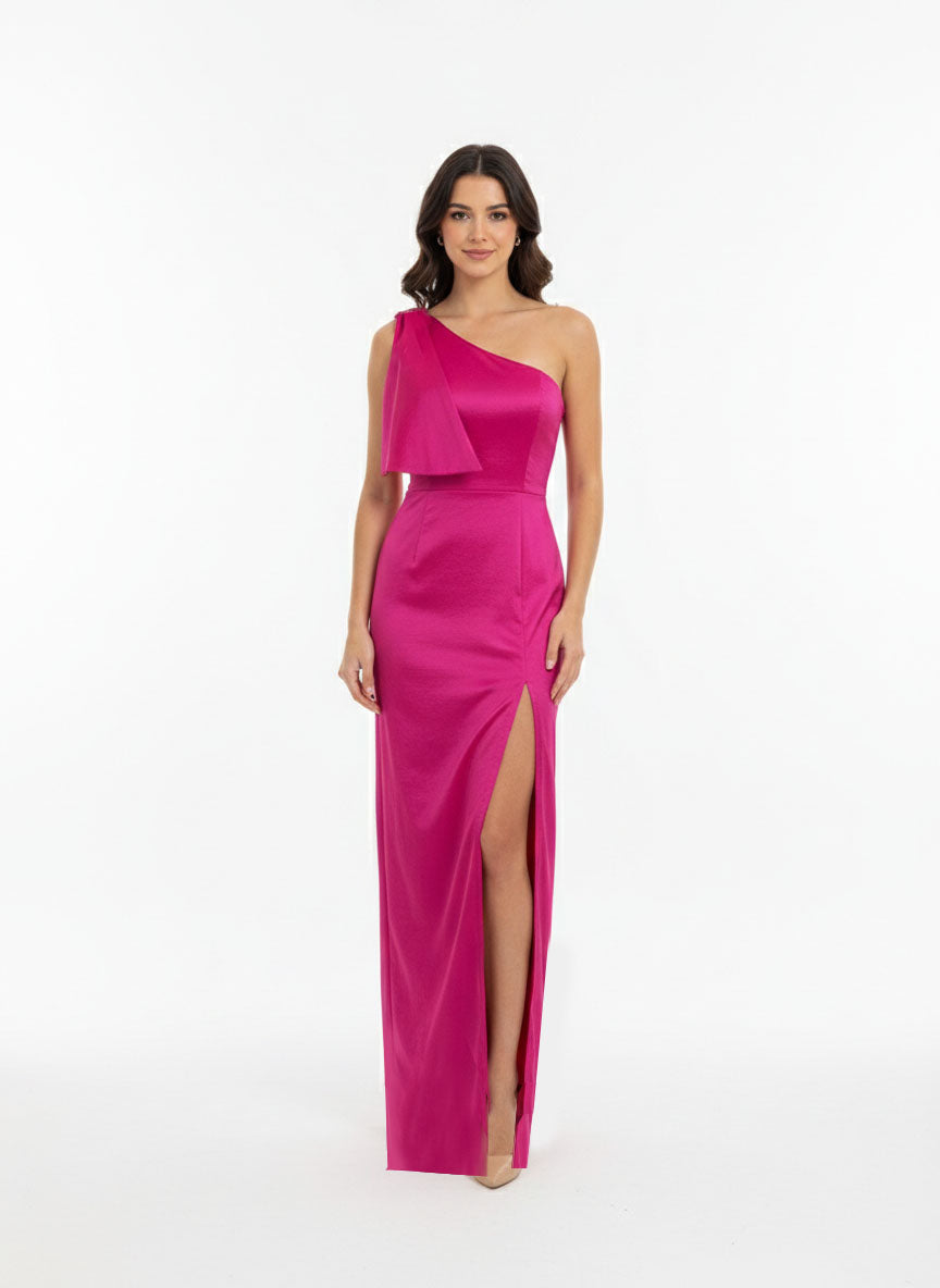 Vestido triángulo rosa mexicano.