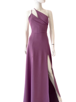 Vestido dos straps de lado morado.