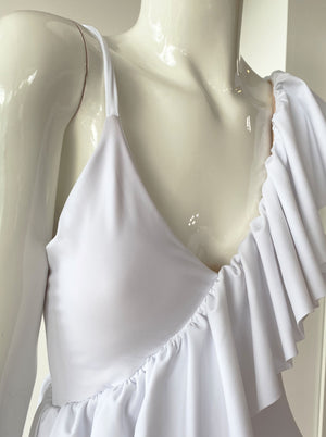 Monokini escarola blanco.