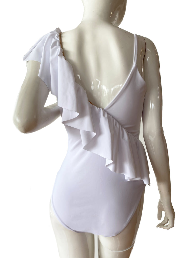 Monokini escarola blanco.