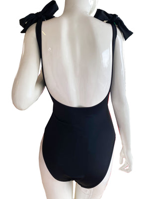 Monokini moños negro.