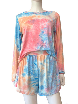 Set tie dye sudadera y short #1.