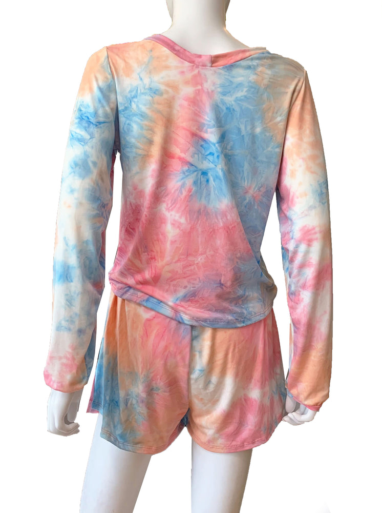 Set tie dye sudadera y short #1.